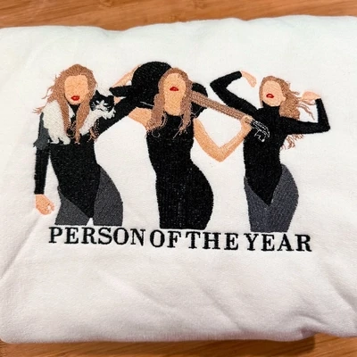 Person of the Year Embroidered Crewneck Sweatshirt
