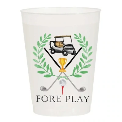 Fore Play Golf Masters Frosted Cups