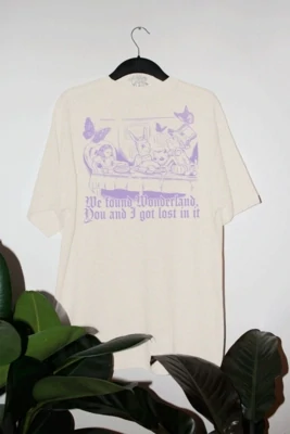 Lost In Wonderland Oversized Graphic T-Shirt