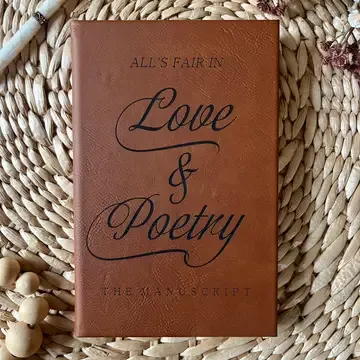 Love and Poetry Taylor Inspired Leatherette Journal