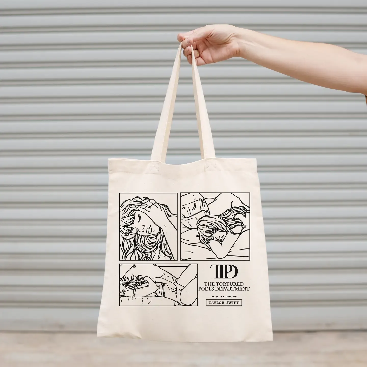 TPD Black Albums Canvas Tote