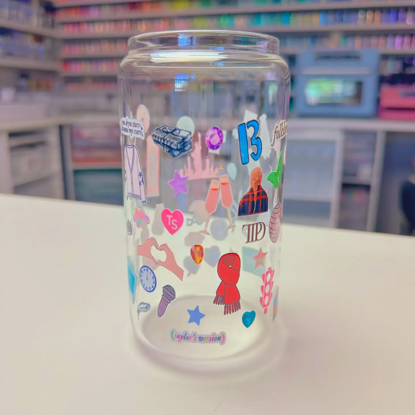 Taylor Swift Eras Tour Icons Glass Cup