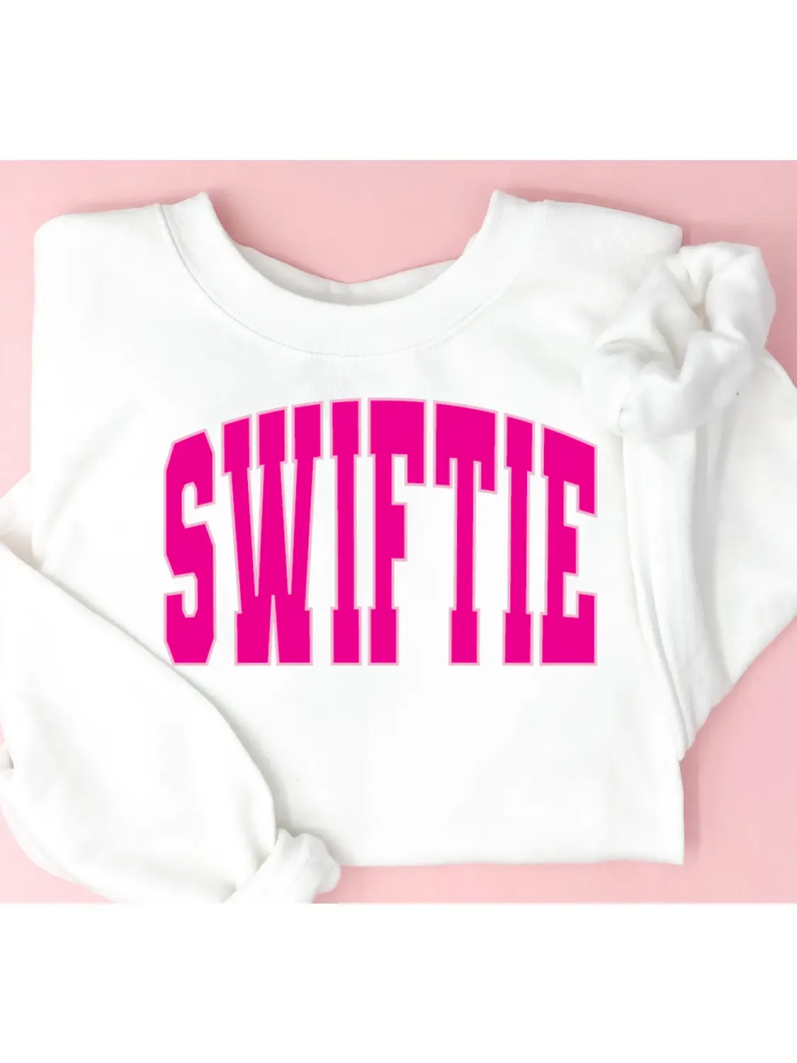 Youth Pink Varsity Swiftie Sweatshirt