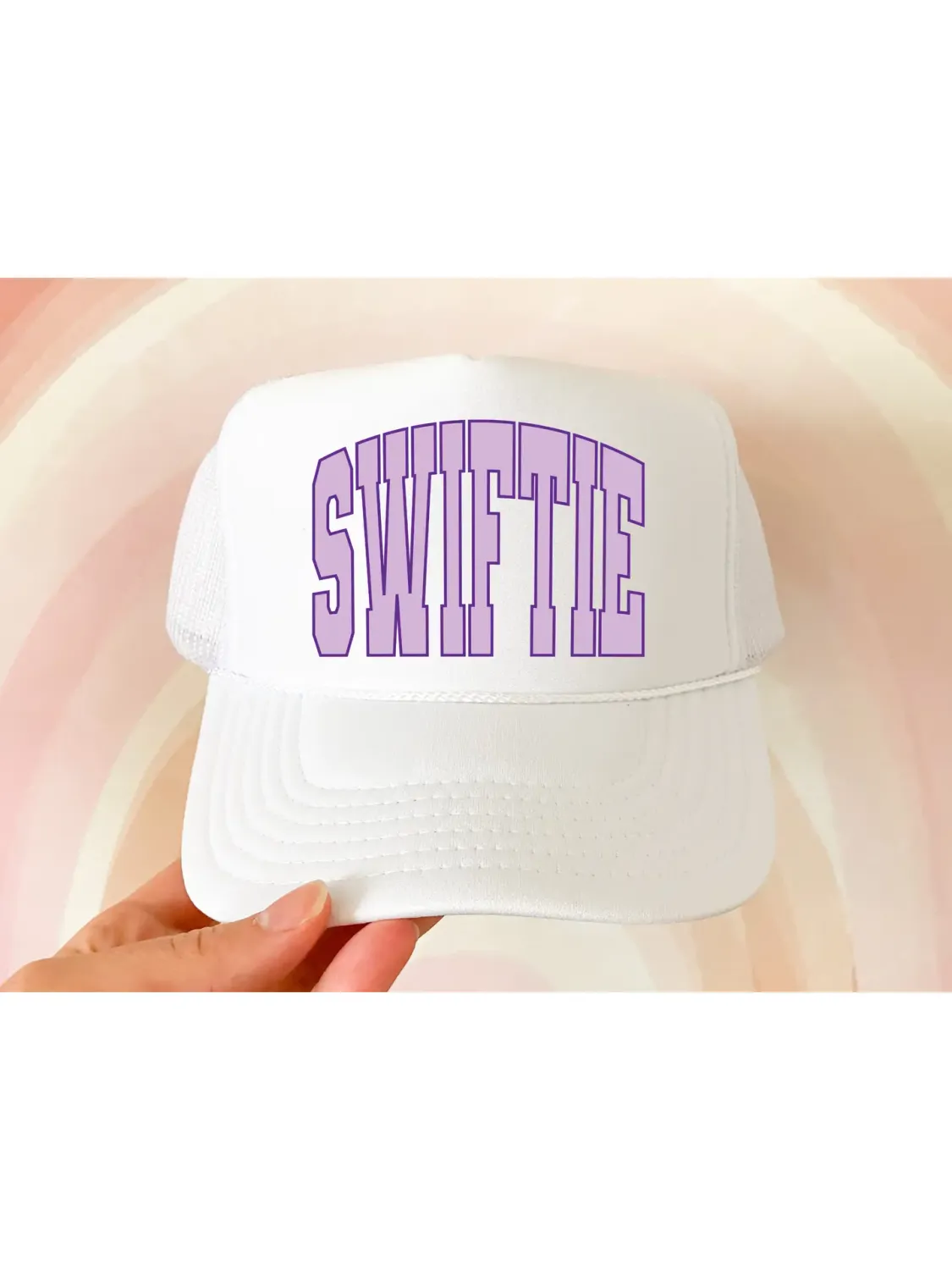 Swiftie Youth White Foam Trucker Hat