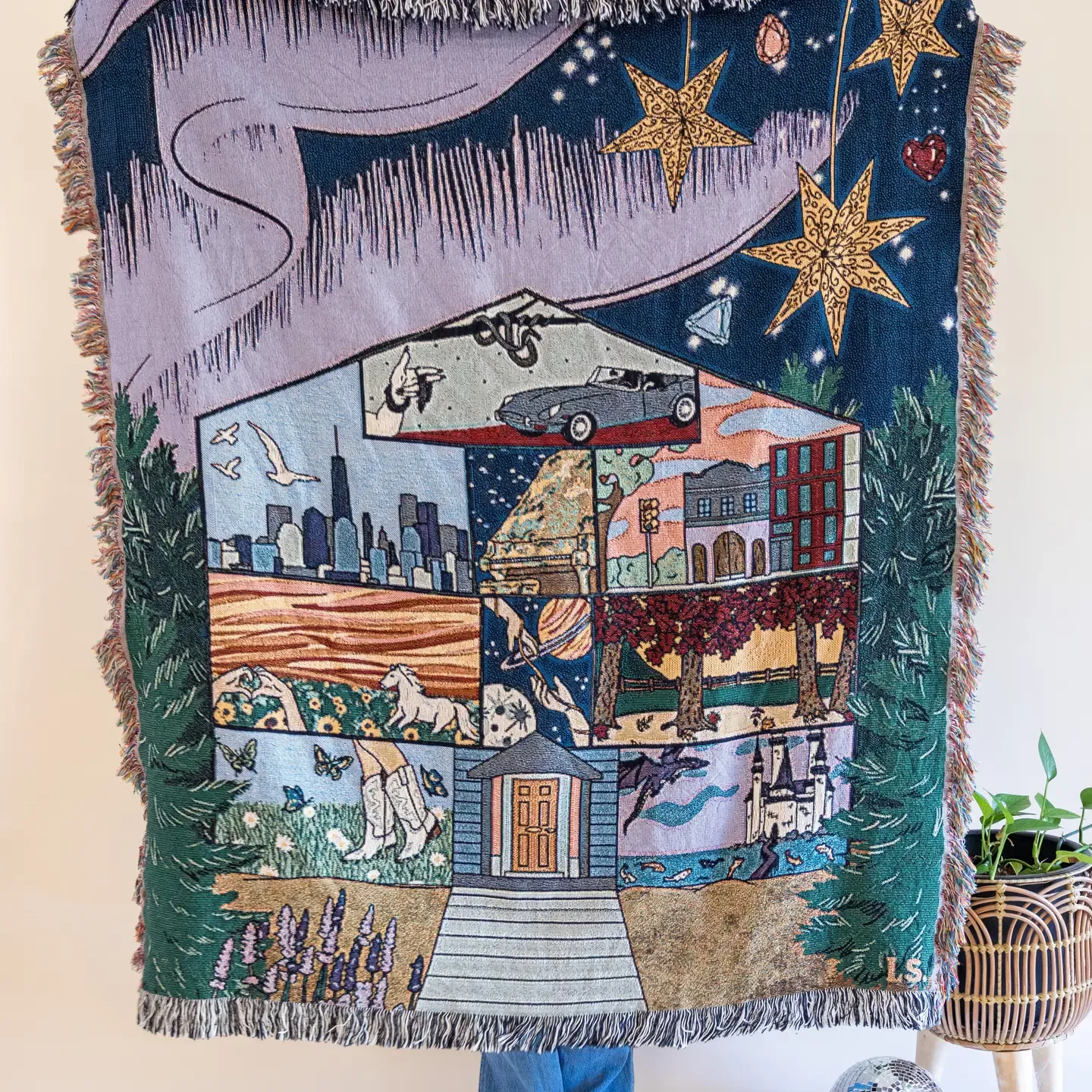 50&quot; X 60&quot; Lover House Woven Blanket 