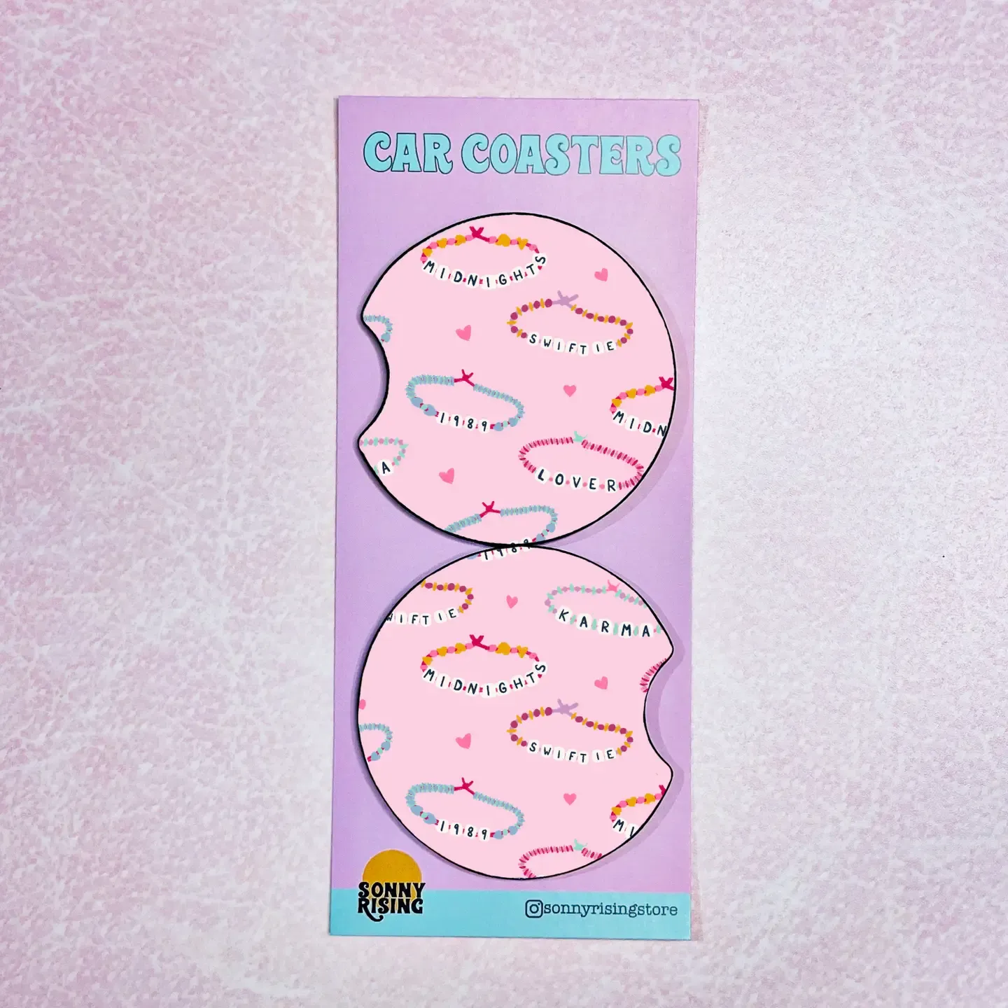 Friendship Bracelet Car Coasters