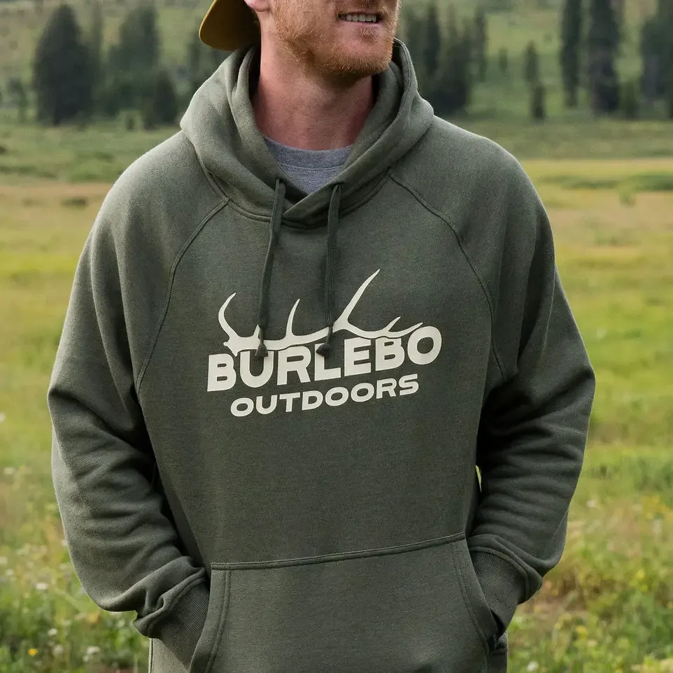 Burlebo Fleece Hoodie - Elk Horn Logo