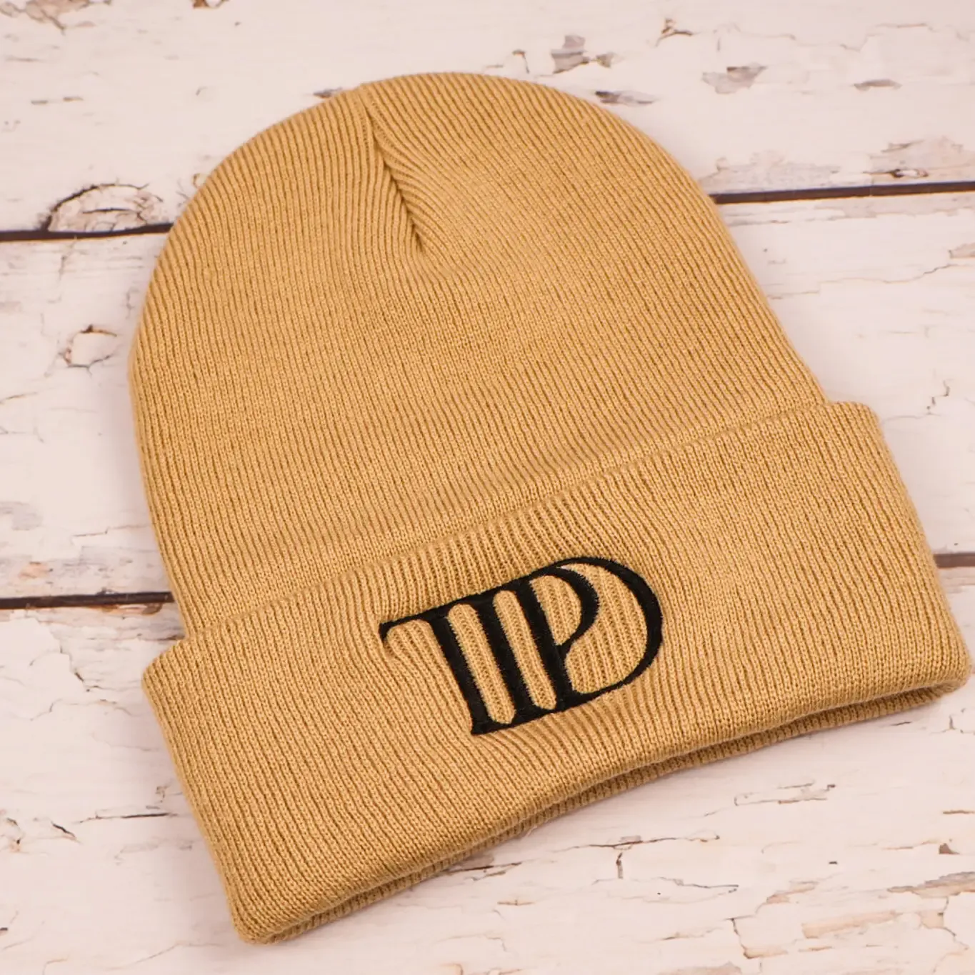 Khaki TTPD Embroidered Beanie