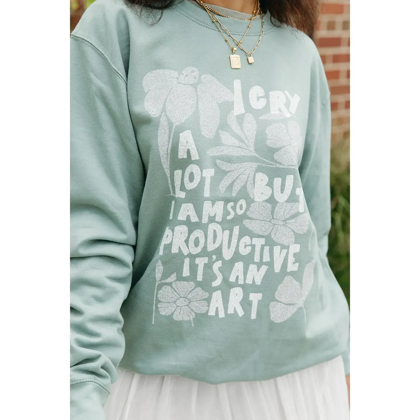 I Cry A Lot Crewneck Sweatshirt