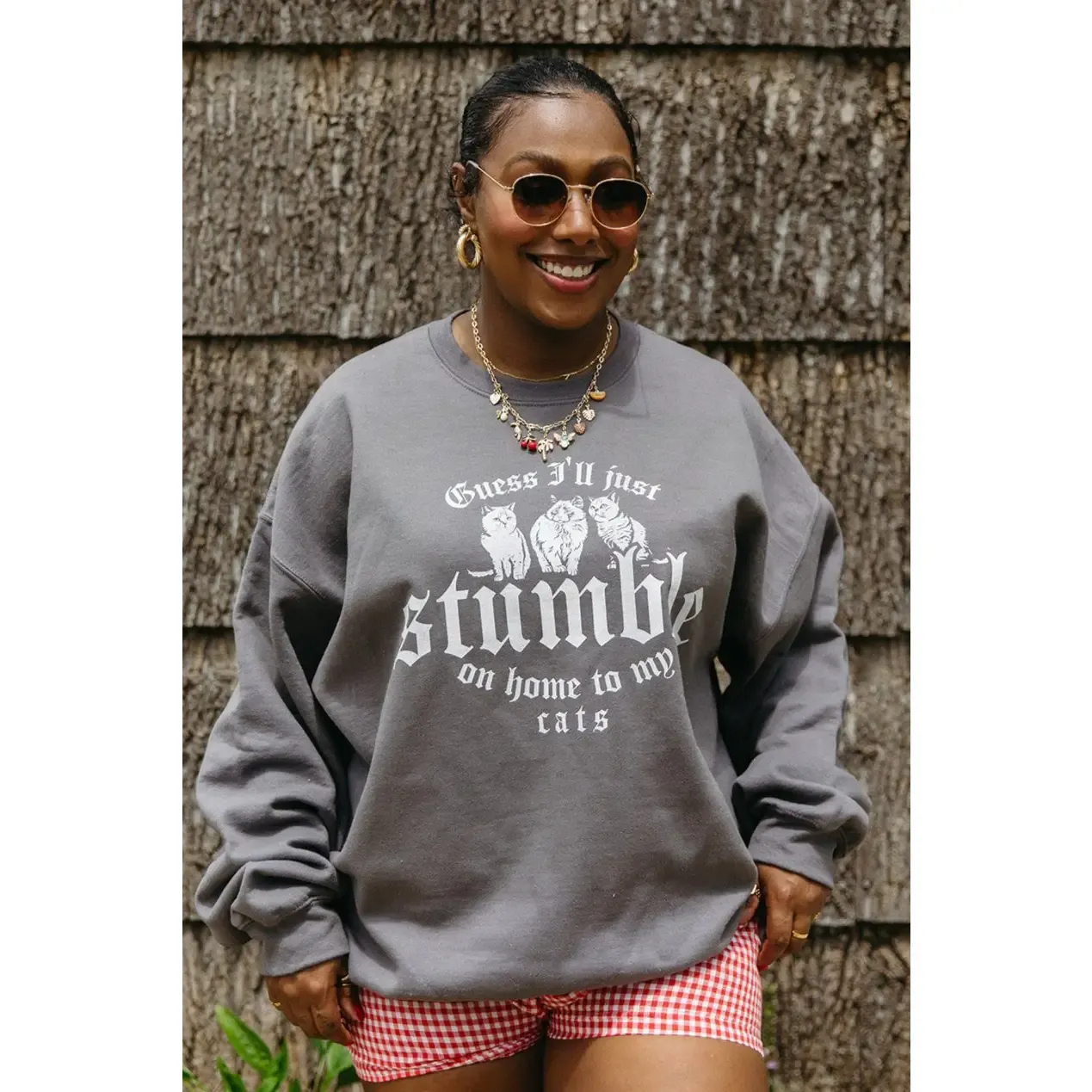 Stumble Home Cats Crewneck Sweatshirt