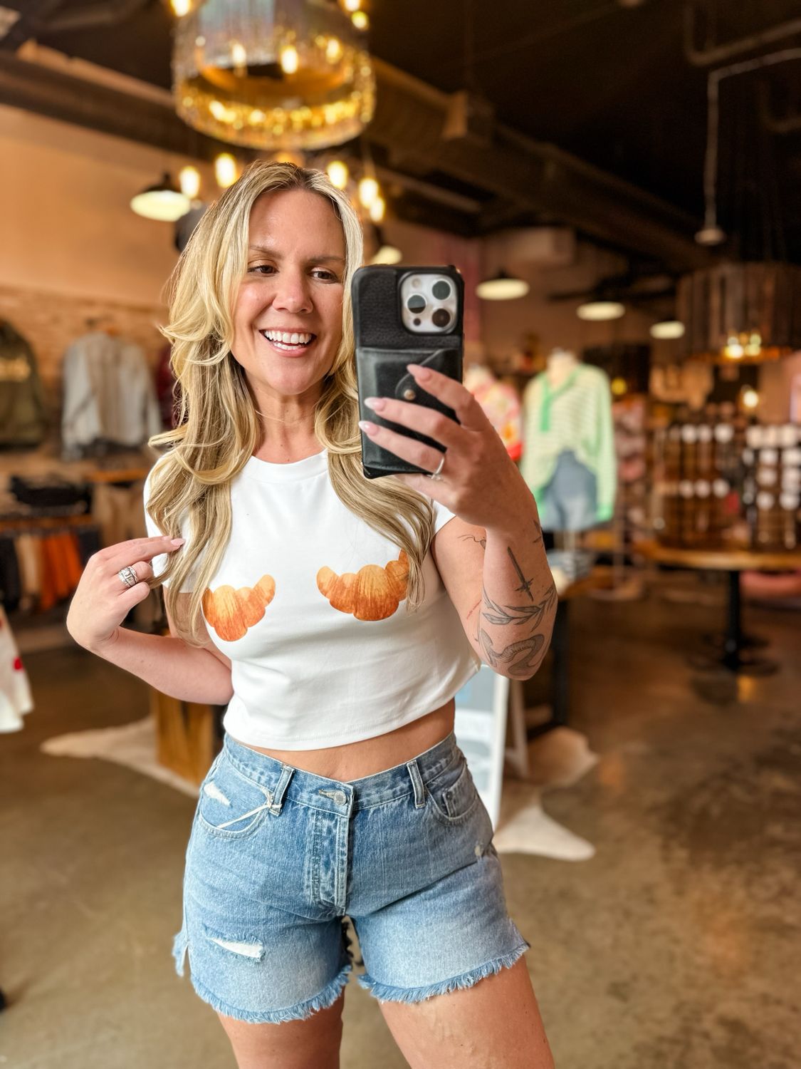 Croissant Bewb&#39;s Crop Top