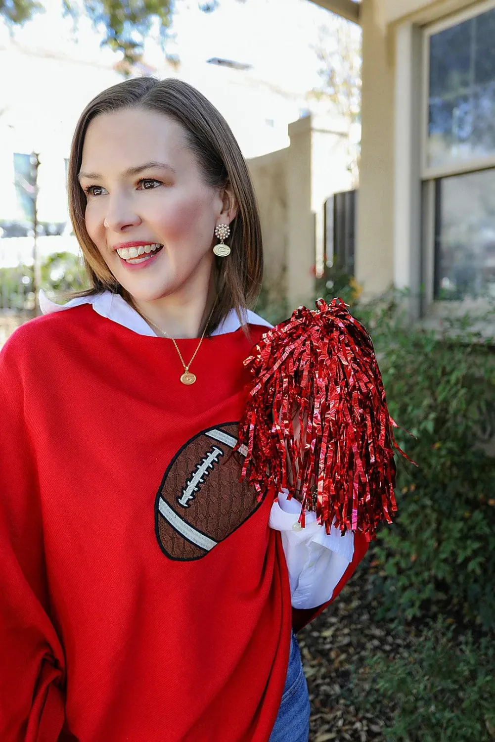 Georgia Bulldogs 24K Gold Plated Pendant Necklace