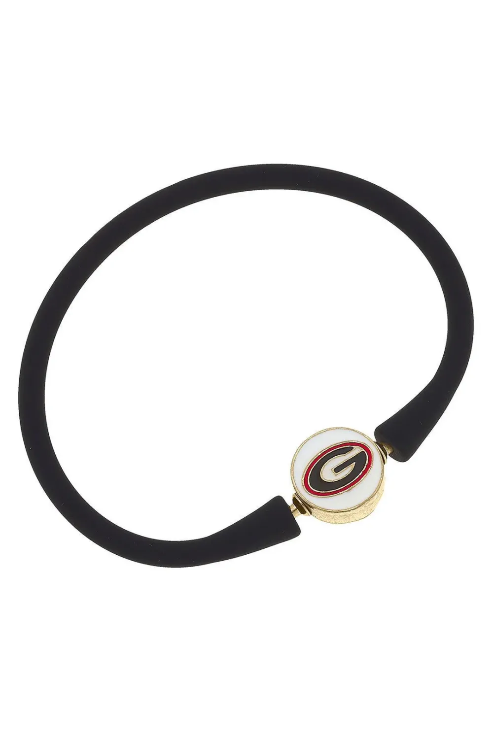 Georgia Bulldogs Enamel Silicone Ball Bead Bracele