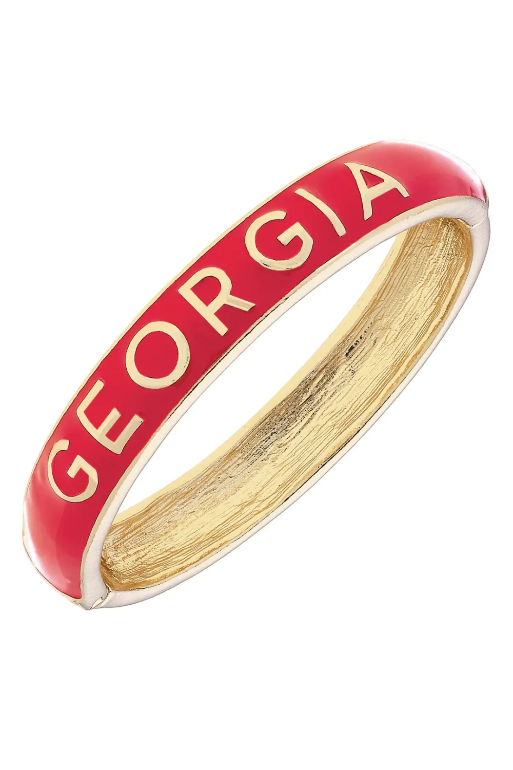 Georgia Bulldogs Sculpted Enamel Hinge Bangle