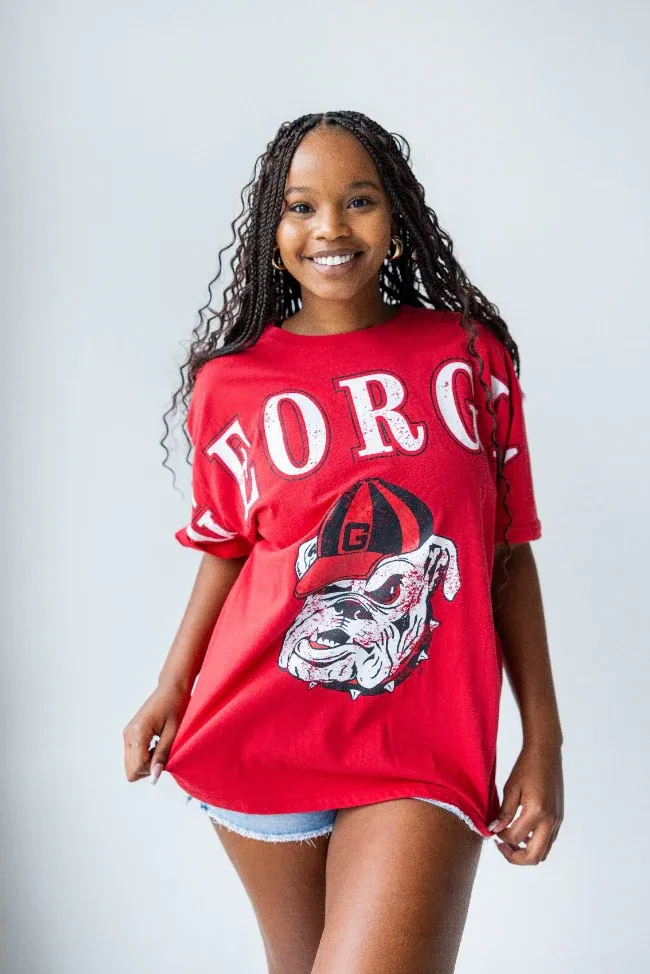 Georgia Split Oversized Band Tee