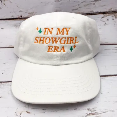 White In My Showgirl Era Relaxed Fit Hat White In My Showgirl Era Relaxed Fit Hat