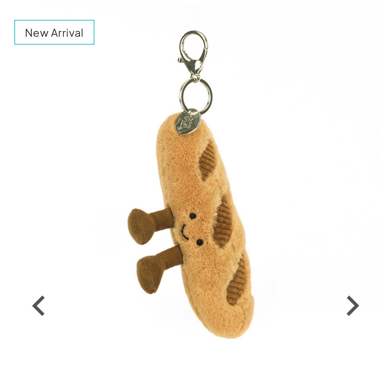 Jellycat Amuseables Baguette Bag Charm Jellycat Amuseables Baguette Bag Charm