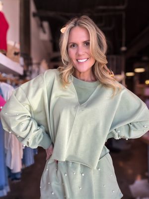 Pearl Play French Terry Crop