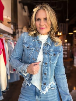 The Off-Duty Distressed Denim Jacket by Hidden 💙