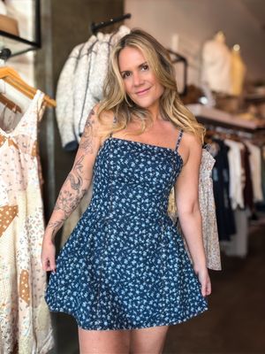 Midnight Meadow Mini Dress