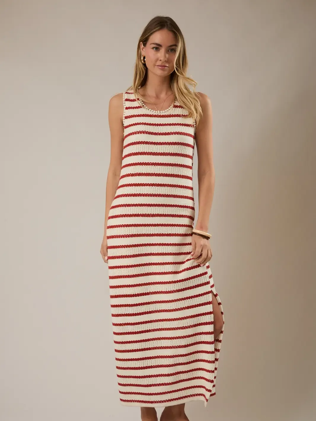 Seaside Stroll Crochet Maxi Dress