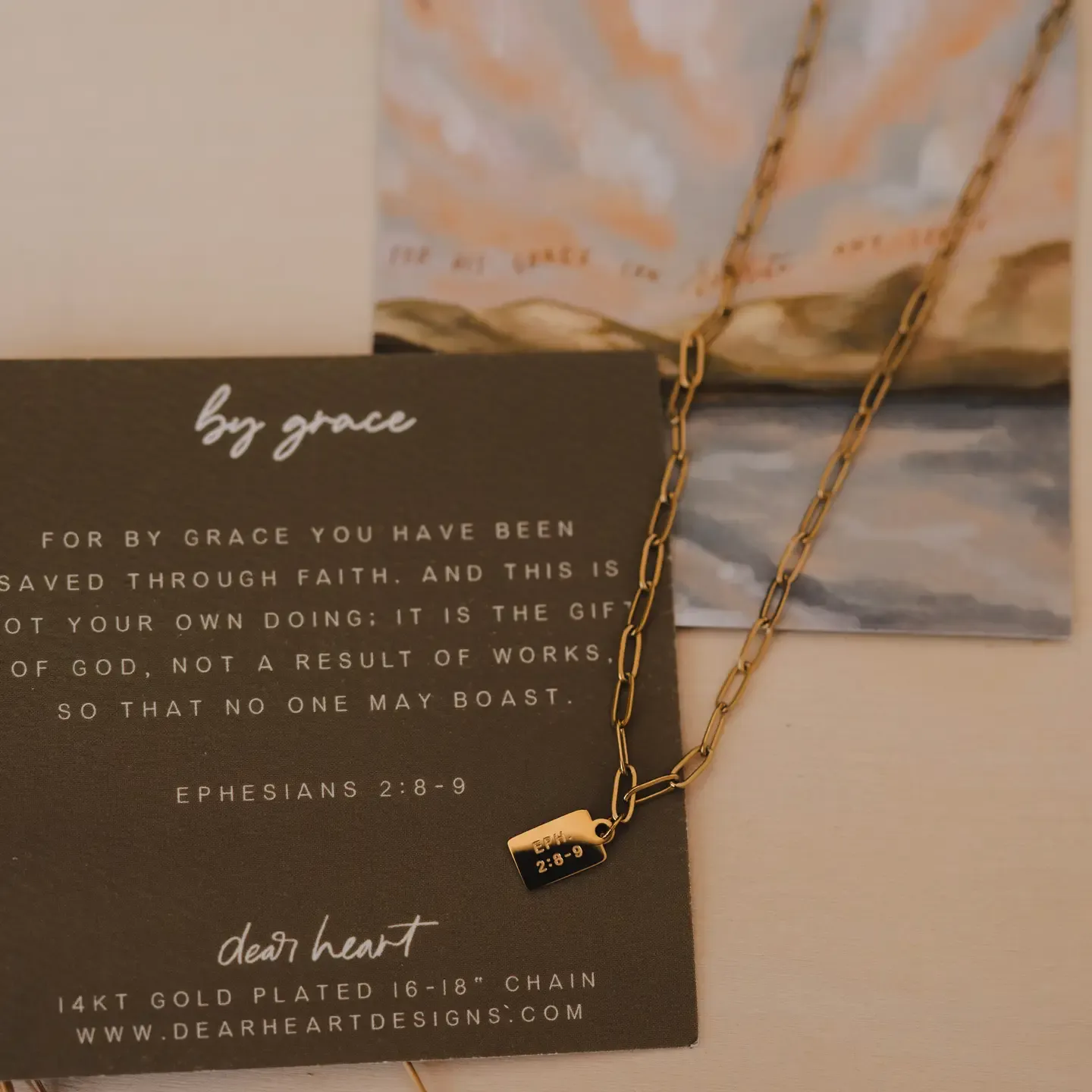 By Grace Mini Tag Necklace