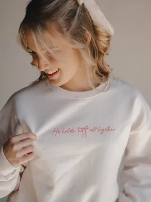 He Holds All Together Pullover