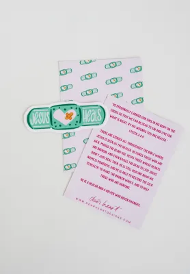Jesus Heals Sticker