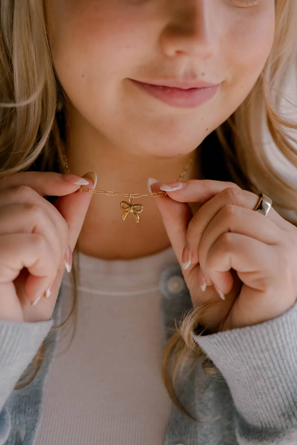He Holds All Together Charm Necklace