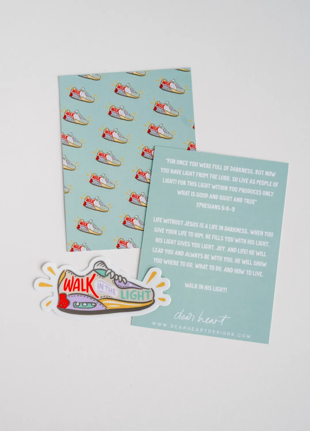 Walk in Light Sticker