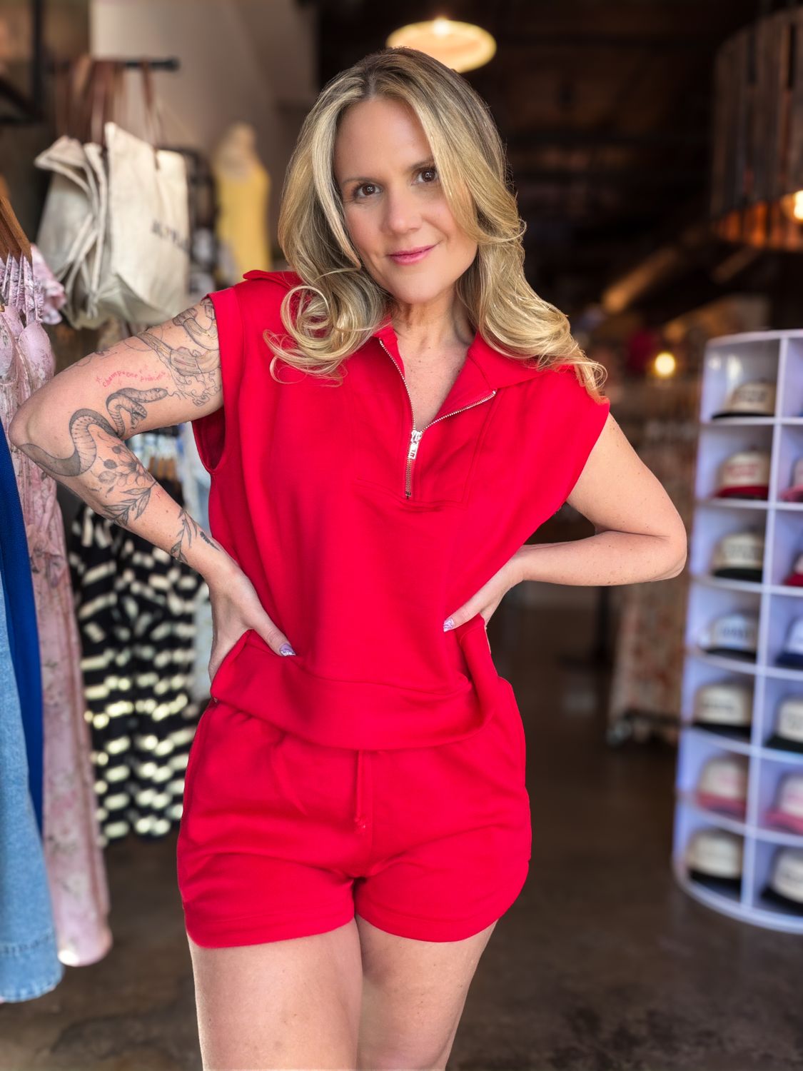 Weekend Club Quarter Zip Top