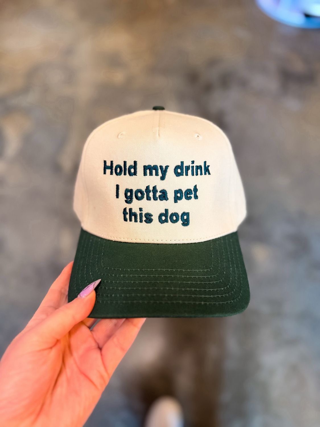 Hold My Drink I Gotta Pet This Dog Hat