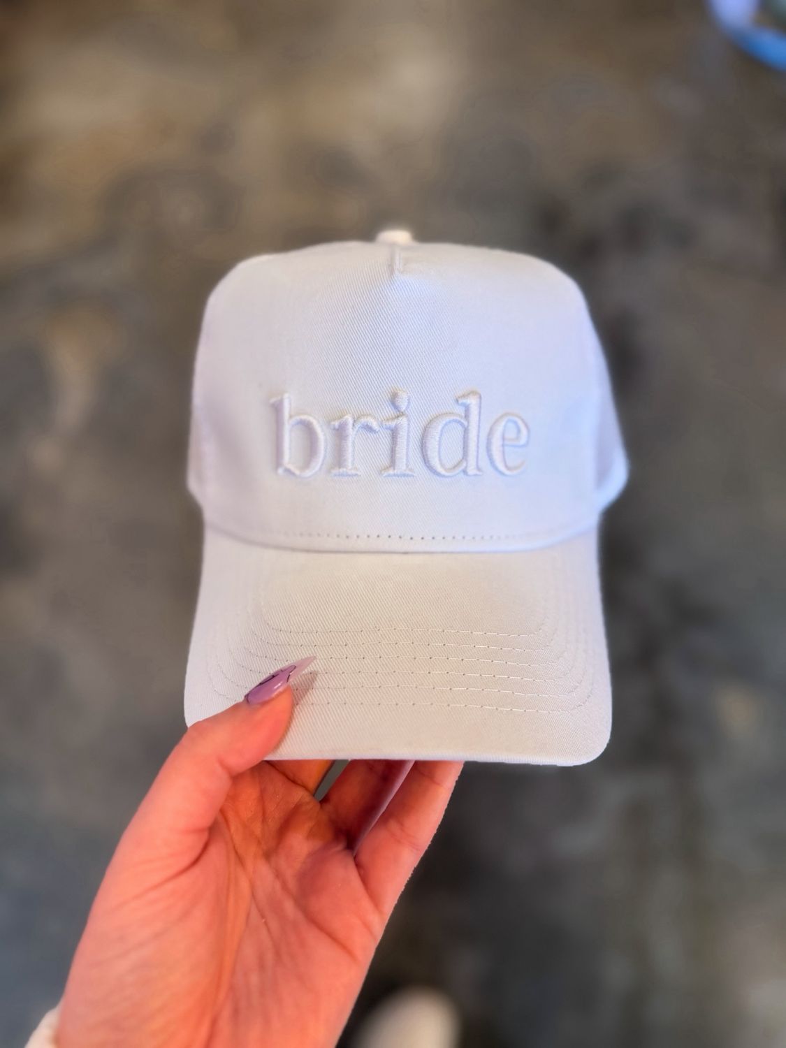 Bride 3D Embroidered Hat