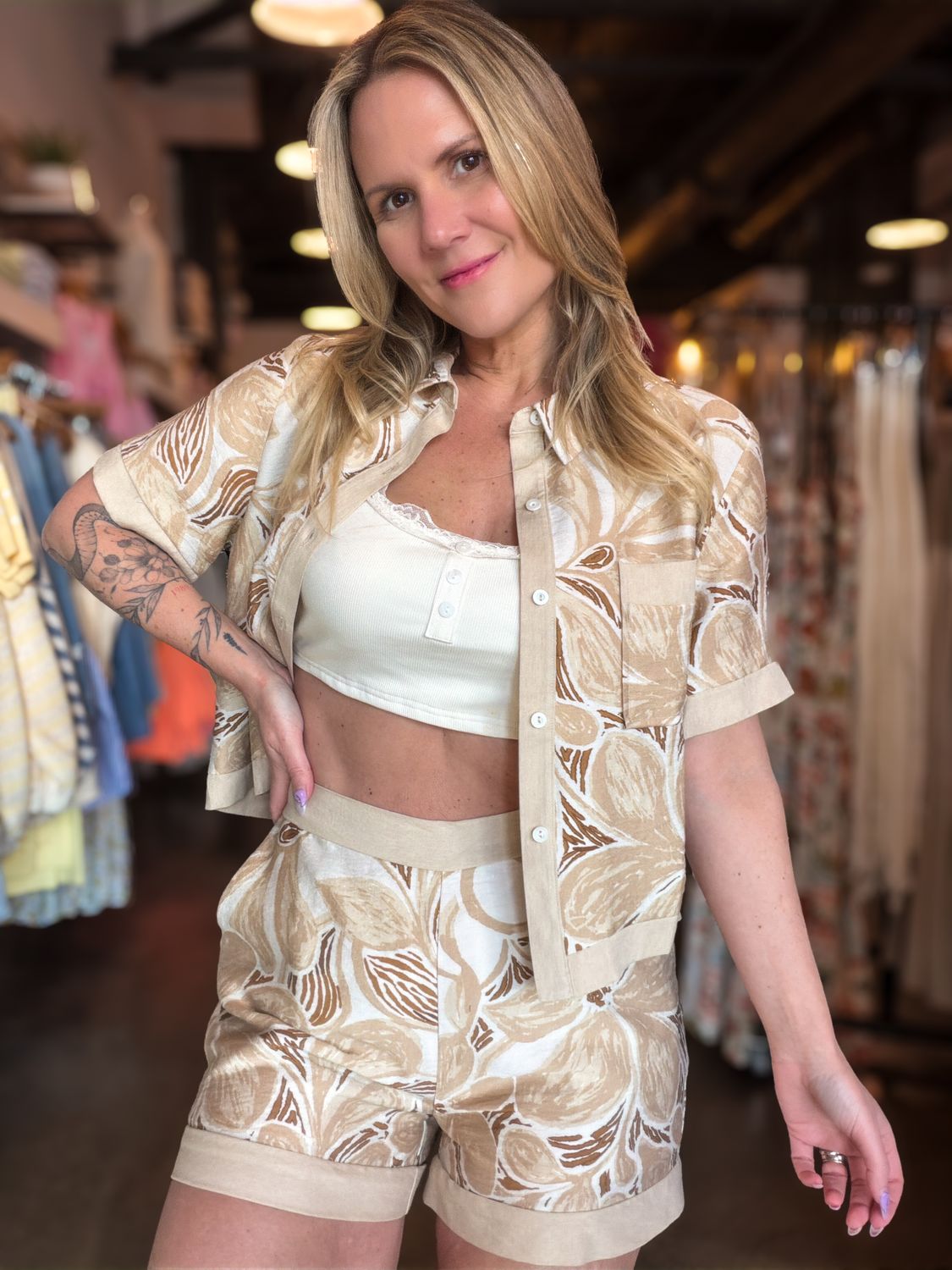 Golden Coast Printed Shorts