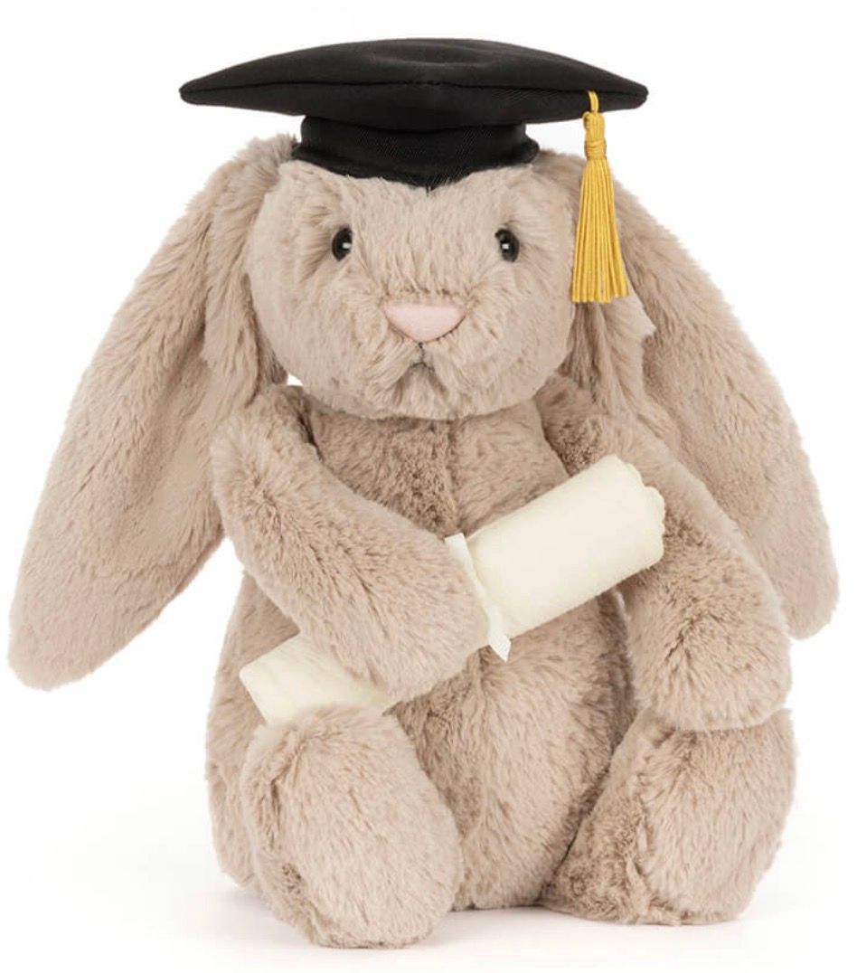 Jellycat Bashful Bunny Graduation