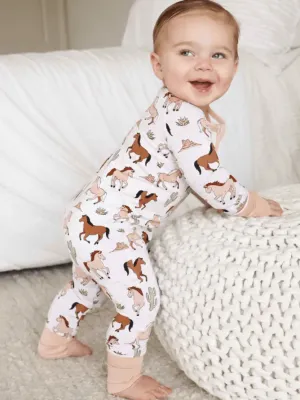 Caden Lane Pony Club Zip Romper