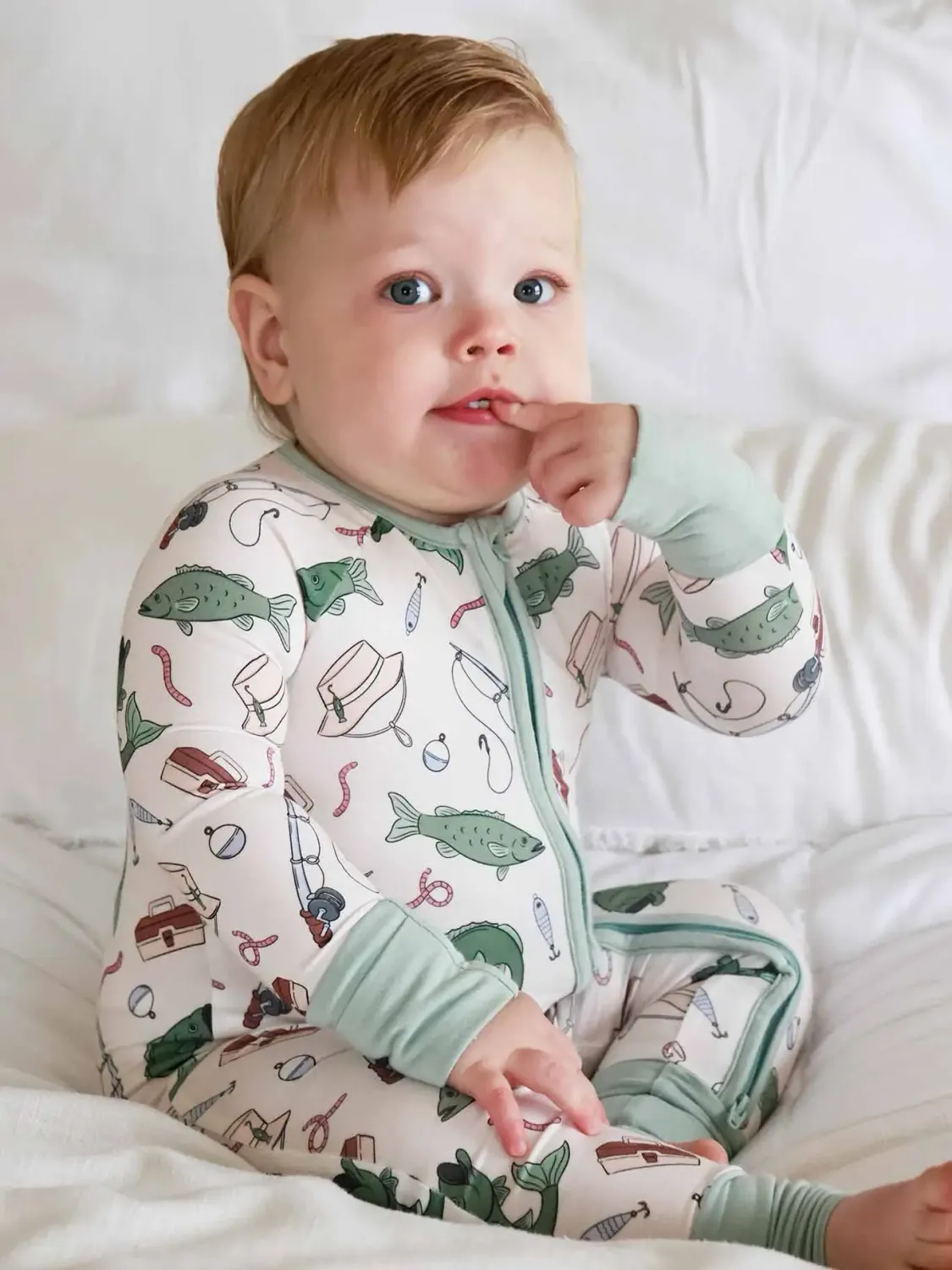 Caden Lane Zip Romper Off the Hook