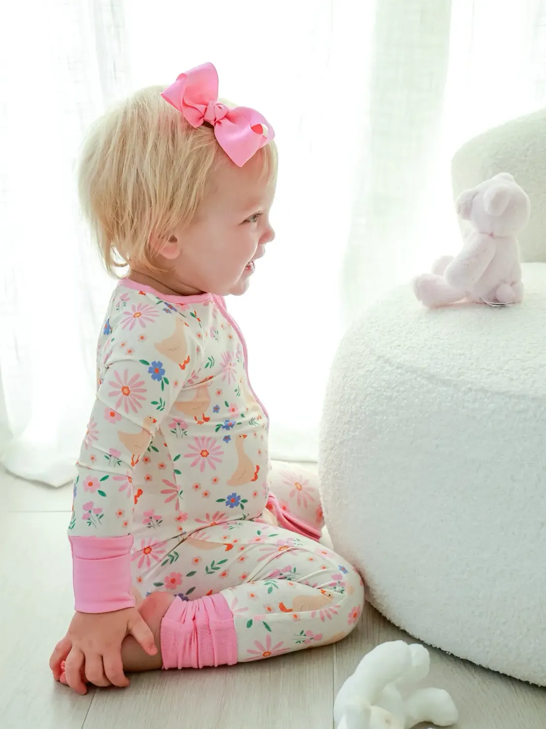 Caden Lane Zip Romper Loosey Goose