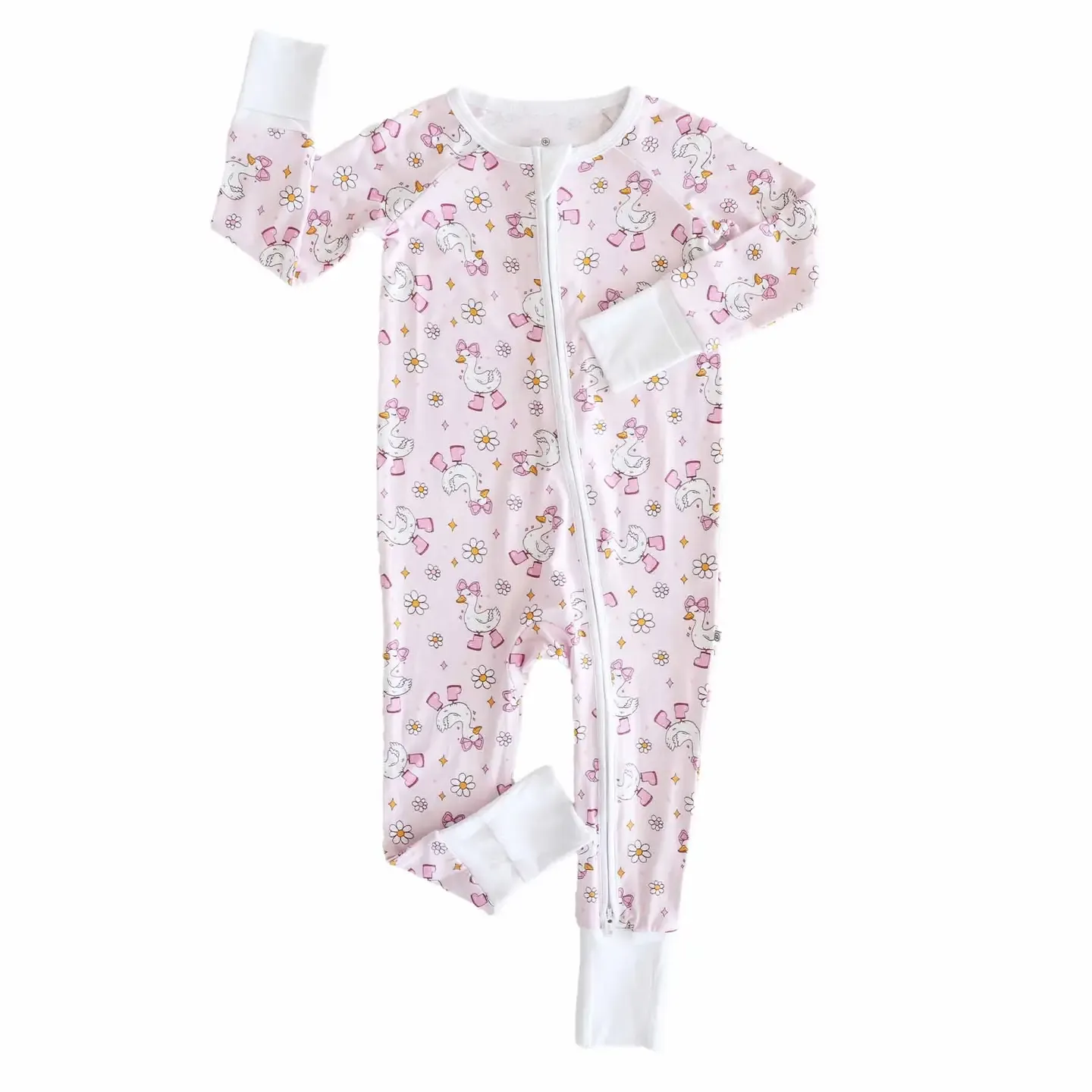 Caden Lane Zip Romper Silly Goose
