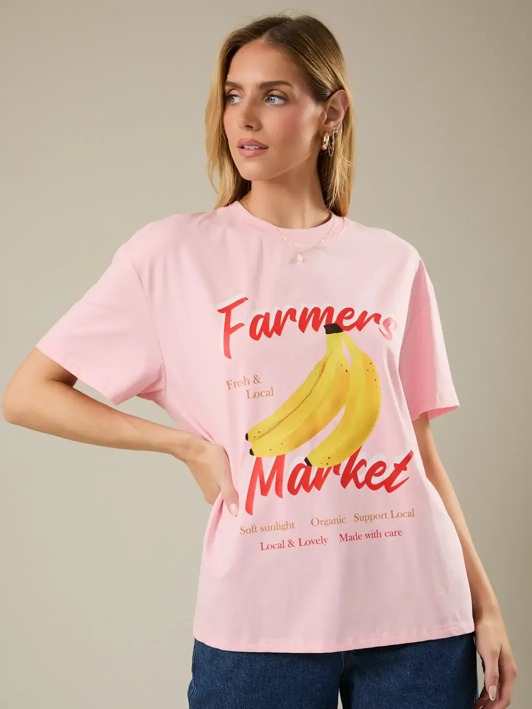 Pink Farmers Market Graphic Tee