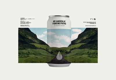 Wylam My Garden Of Forking Paths  Six Blend Saison  By The River Brew Co.  ABV 5.7%  1 x 440ml Can - Wylam Brewery