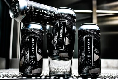 The Jakey Four Pack | 4 x 440ml Cans + 1 x Pint Glass