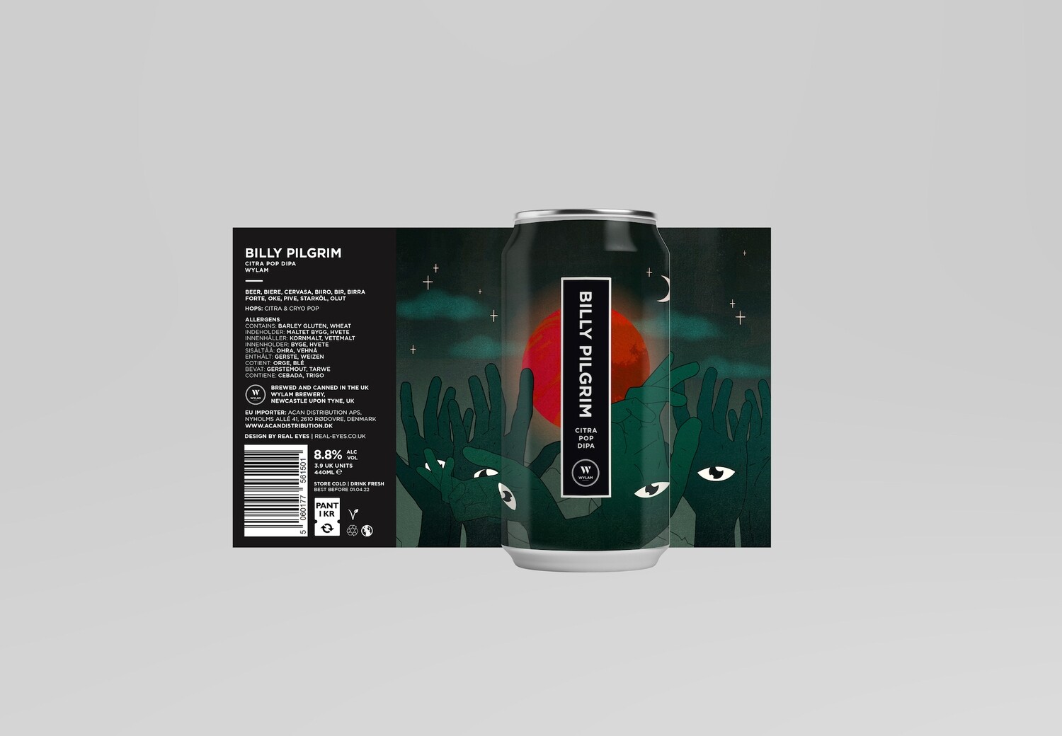 Billy Pilgrim | Citra Pop DIPA | ABV 8.8%