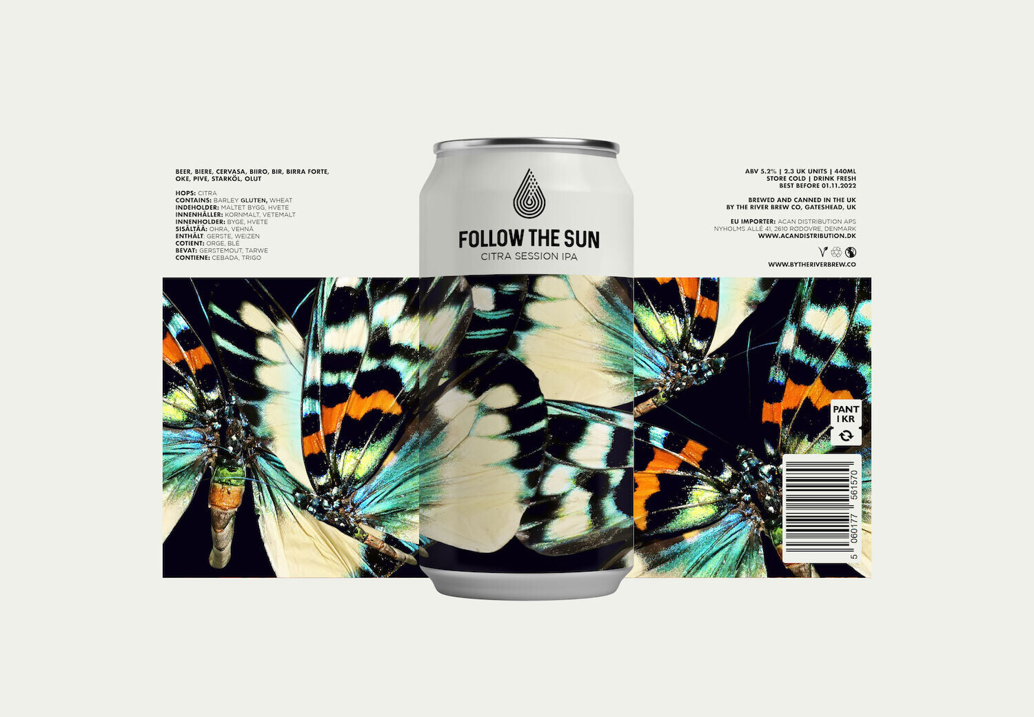 Follow The Sun | Citra Session IPA | By The River Brew Co. | ABV 5.2%