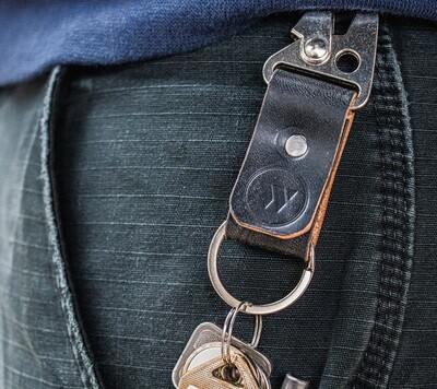 Wylam Leather Keychain