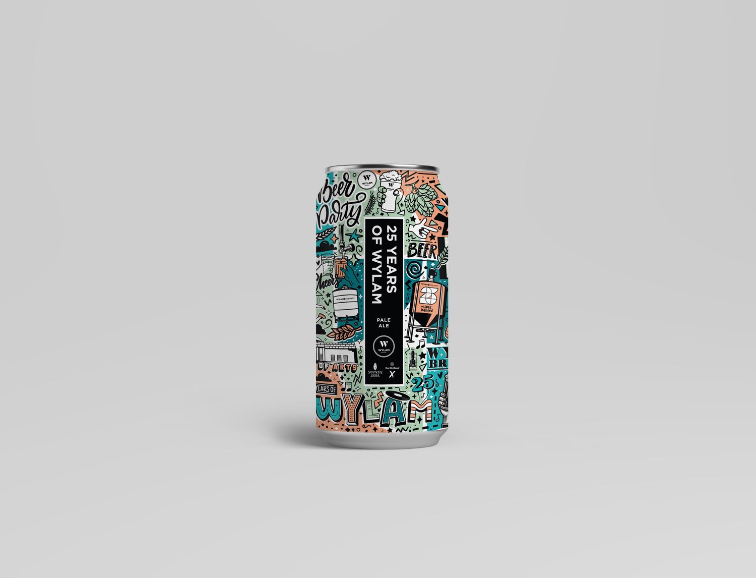 25 Years of Wylam | Simpsons &amp; Baarth Collab. | Pale Ale | ABV 5.0%