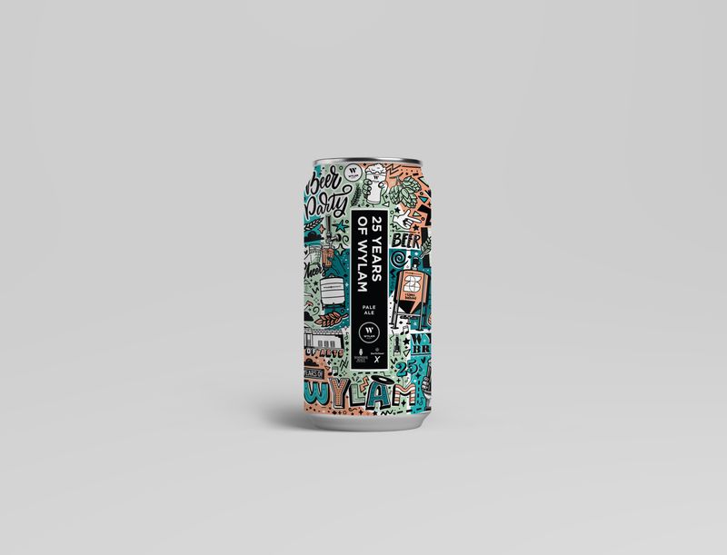 25 Years of Wylam | Simpsons &amp; Baarth Collab. | Pale Ale | ABV 5.0%