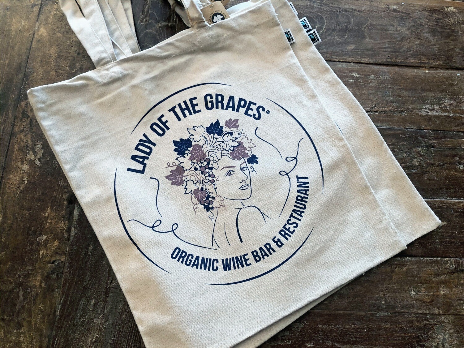 Lady of the Grapes® tote bag