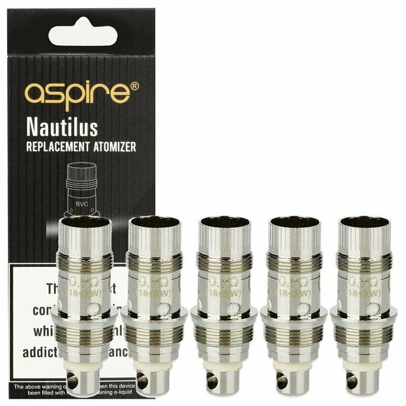 Résistances Mini Nautilus Aspire : boite de 5 résistances
