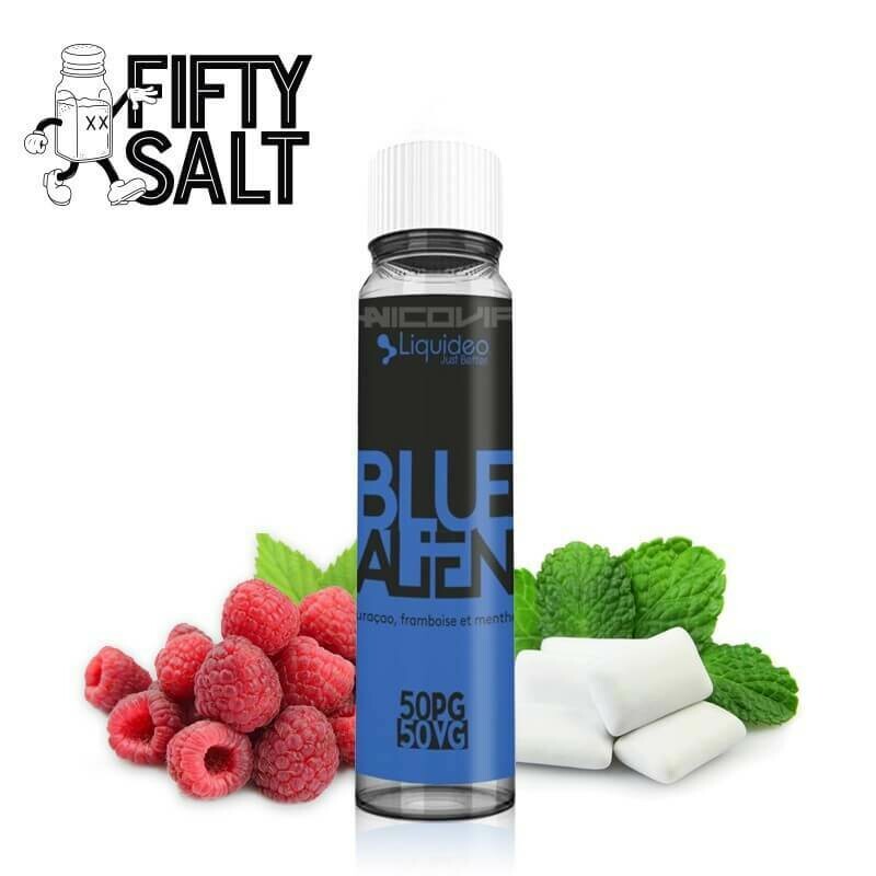 flacon saveur-fruitée frais 50ml BLUE ALIEN - Liquidéo